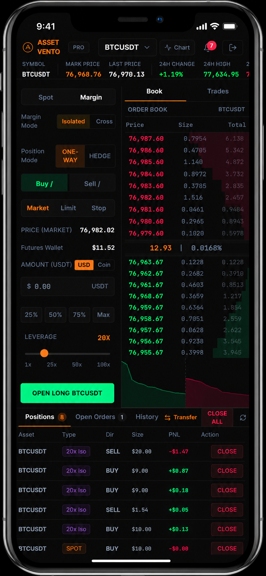 AssetVento mobile app